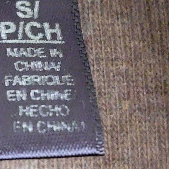 Rafaella Taupe Open-Front Cardigan With Gold Stud Details Long Sleeves Cotton/Po - Picture 5 of 8